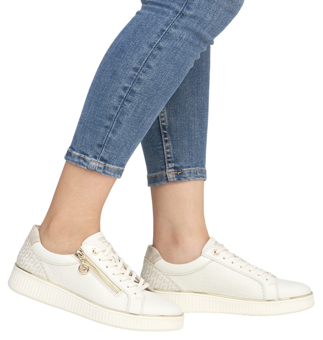 Remonte Plateausneaker , Freizeitschuh, Halbschuh, Schnürerschuh, seitlicher Reißverschluss