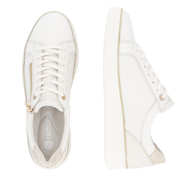 Remonte Plateausneaker , Freizeitschuh, Halbschuh, Schnürerschuh, seitlicher Reißverschluss