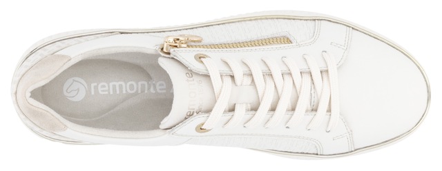 Remonte Plateausneaker , Freizeitschuh, Halbschuh, Schnürerschuh, seitlicher Reißverschluss