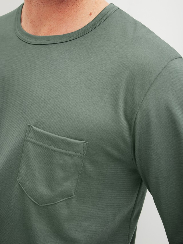 CALIDA Schlafanzug »Relax Imprint 2« 2 tlg. Langarm-Shirt & Hose mit geradem Bein