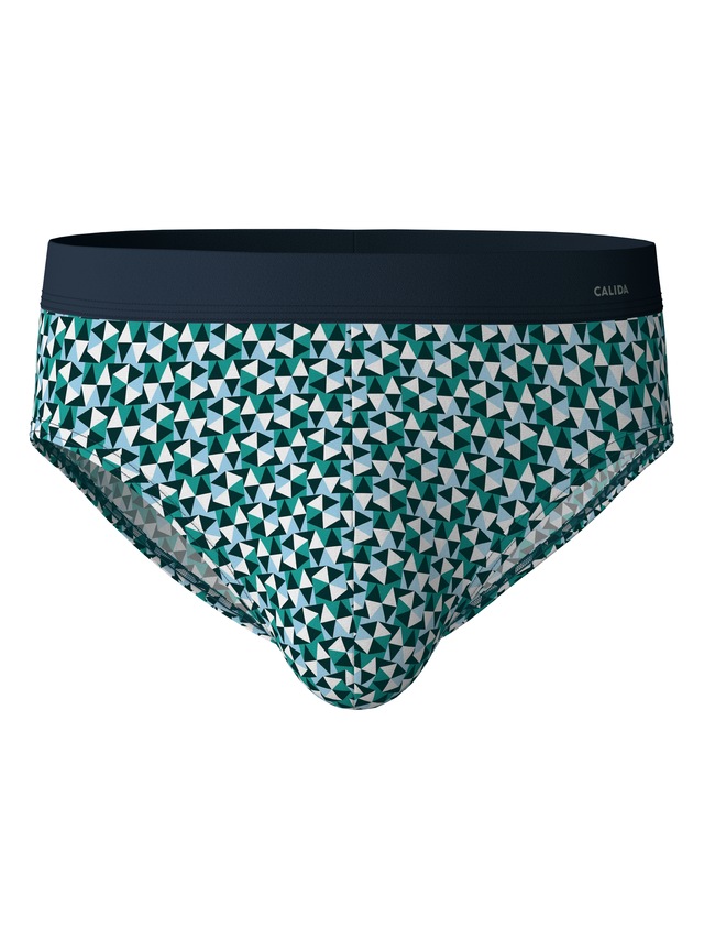 CALIDA Slip »Cotton Code Design« weicher Elastikbund, ohne Eingriff, gemustert