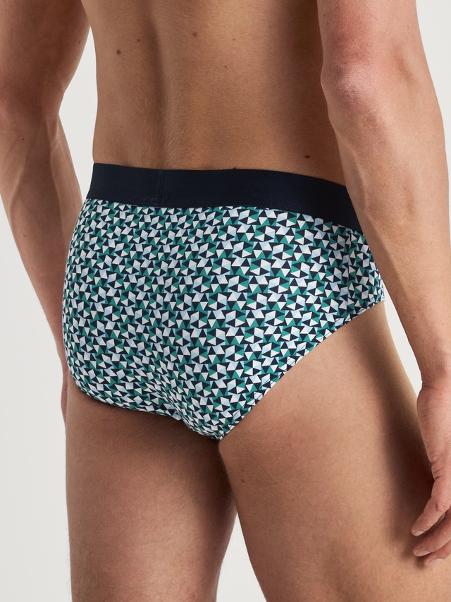 CALIDA Slip »Cotton Code Design« weicher Elastikbund, ohne Eingriff, gemustert