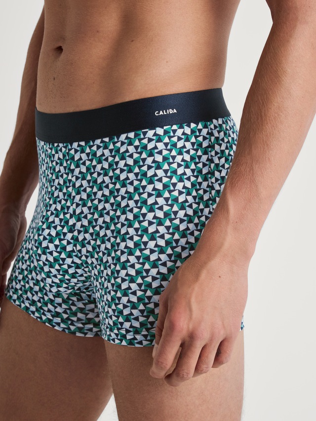 CALIDA Slip »Cotton Code Design« weicher Elastikbund, ohne Eingriff, gemustert