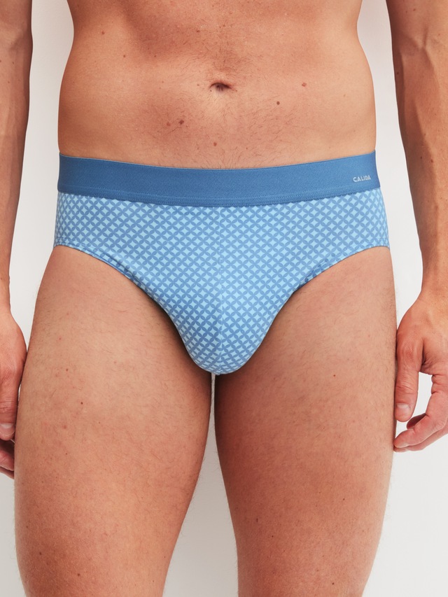 CALIDA Slip »Cotton Code Design« weicher Elastikbund, ohne Eingriff, gemustert