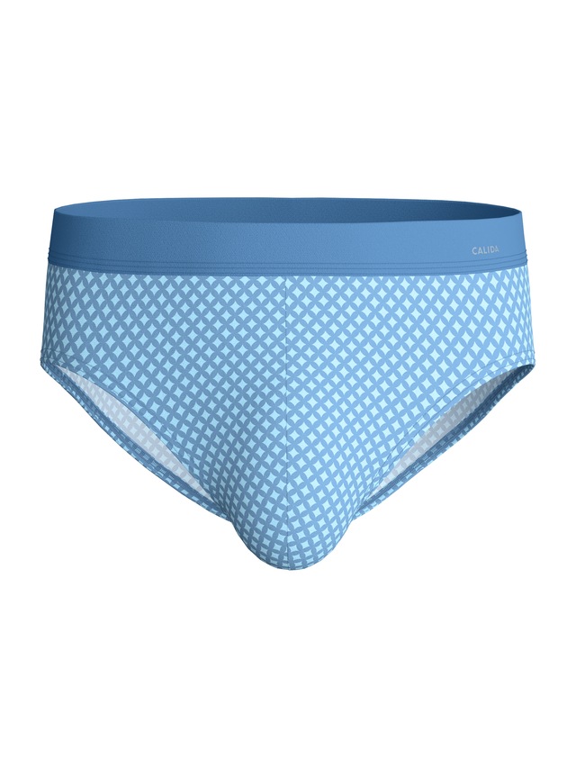 CALIDA Slip »Cotton Code Design« weicher Elastikbund, ohne Eingriff, gemustert