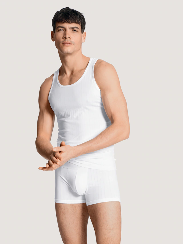 CALIDA Muskelshirt »Pure & Style« Rundhals-Ausschnitt, Single Jersey, Baumwollmix, elastisch