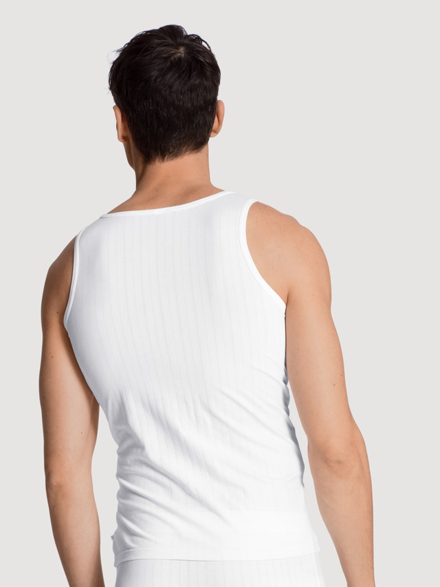CALIDA Muskelshirt »Pure & Style« Rundhals-Ausschnitt, Single Jersey, Baumwollmix, elastisch