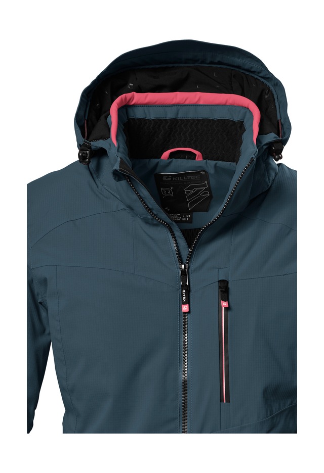 Killtec Skijacke »KSW 36 WMN SKI JCKT« Wasserdichte Damenjacke mit abnehmbarer Kapuze und Schneefang