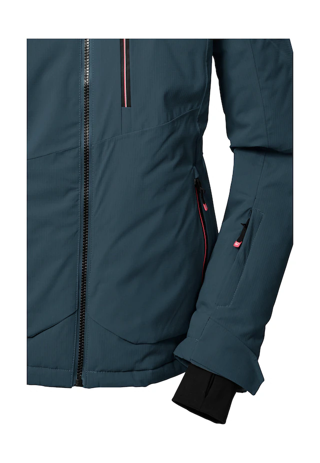 Killtec Skijacke »KSW 36 WMN SKI JCKT« Wasserdichte Damenjacke mit abnehmbarer Kapuze und Schneefang