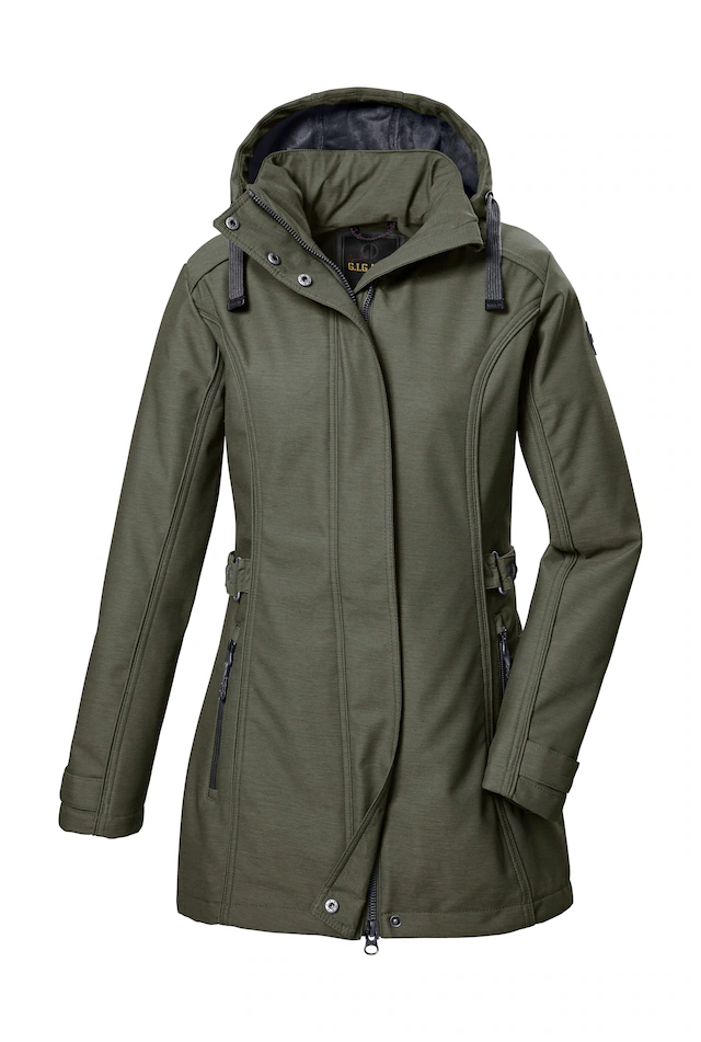 G.I.G.A. DX by killtec Softshellparka »GW 22 WMN SFTSHLL PRK« Softshell Parka, 8.000 mm wasserdicht, atmungsaktiv, abzippbare Kapuze