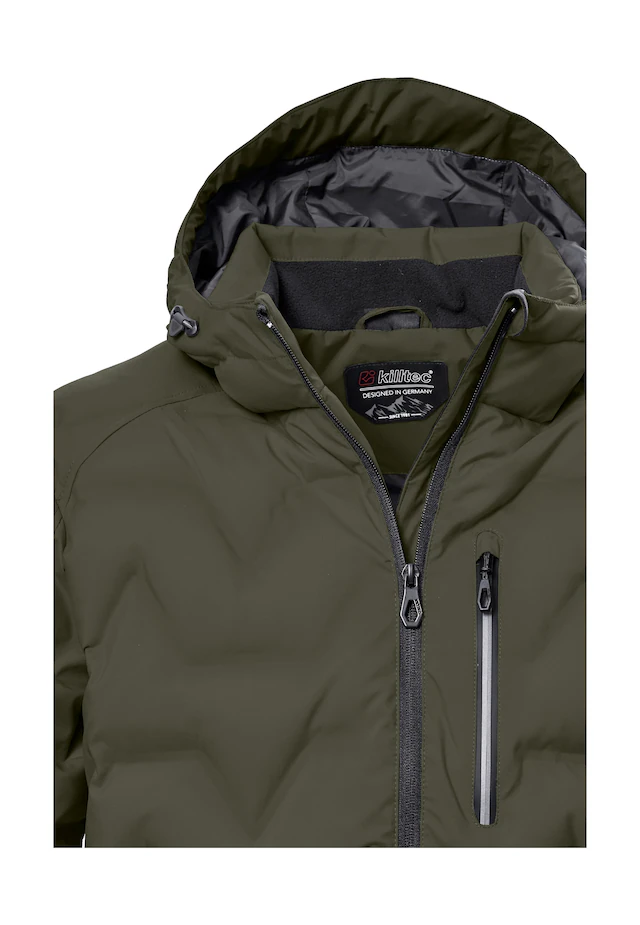 Killtec Steppjacke »KOW 60 MN QLTD JCKT« Wasser- und windabweisend, atmungsaktiv, verstellbare Kapuze