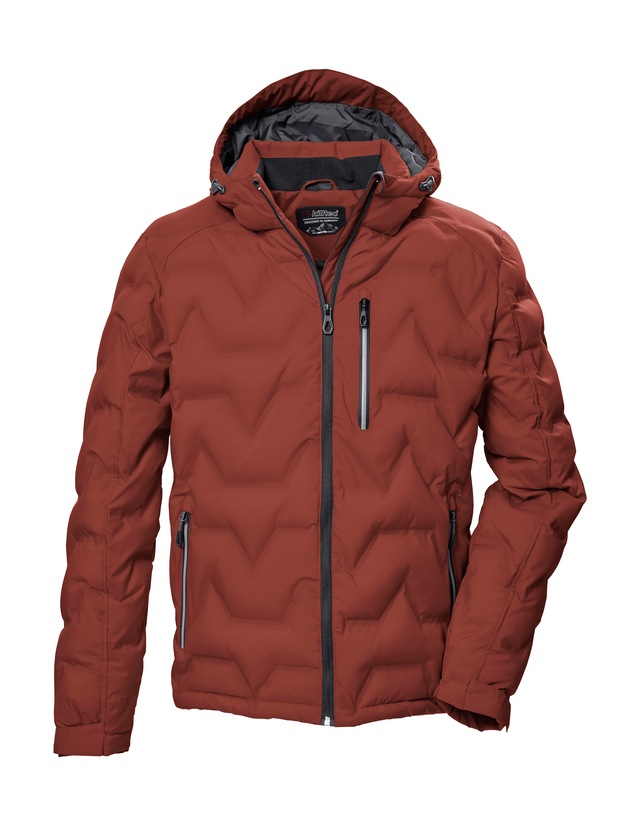 Killtec Steppjacke »KOW 60 MN QLTD JCKT« Wasser- und windabweisend, atmungsaktiv, verstellbare Kapuze