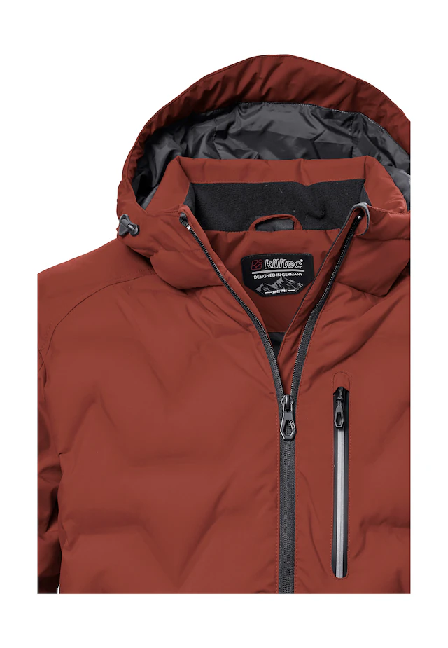 Killtec Steppjacke »KOW 60 MN QLTD JCKT« Wasser- und windabweisend, atmungsaktiv, verstellbare Kapuze