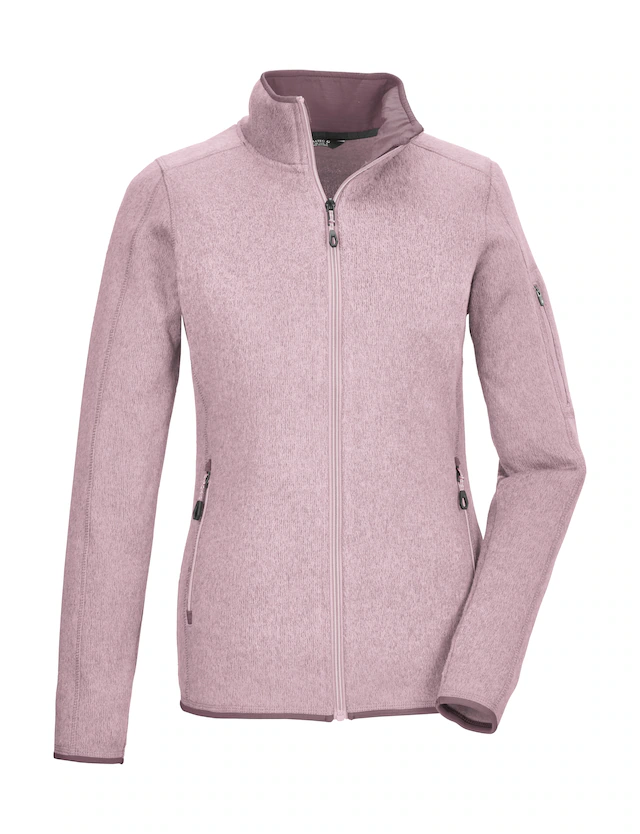 Killtec Fleecejacke »KOW 111 WMN KNT FLC JCKT« Strickfleecejacke, Melange-Optik, Stretch, verschließbare Taschen
