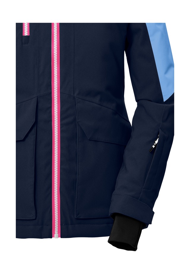 Killtec Skijacke »KSW 340 GRLS SKI JCKT« Wasserdichte Mädchenjacke mit Kapuze, Schneefang und Stauraum