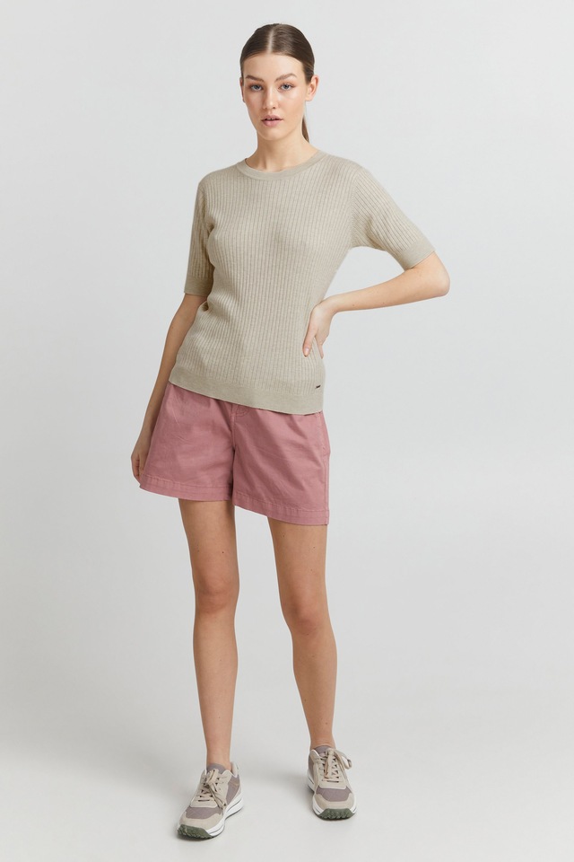 OXMO Kurzarmshirt »Strickkurzarmpullove OXRiona«