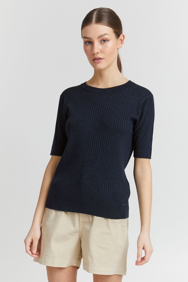 OXMO Kurzarmshirt »Strickkurzarmpullove OXRiona«