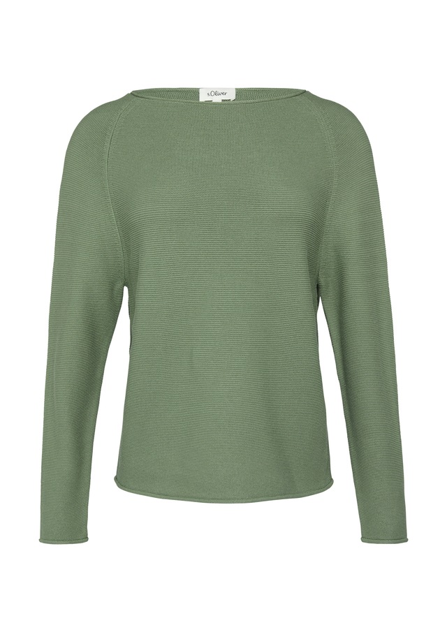 s.Oliver Strickpullover mit U-Boot Ausschnitt
