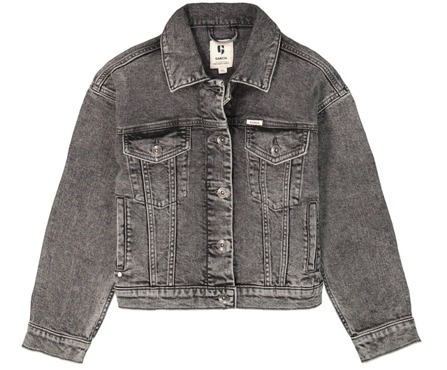 Garcia Jeansjacke ohne Kapuze mit Stretch und Knopfleiste