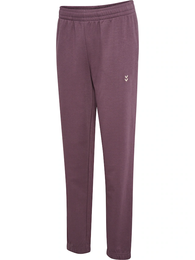 hummel Jogginghose »HMLPULSE W SWEAT PANTS« mit gesticktem Chevron-Logo, aus Baumwolle und Polyester