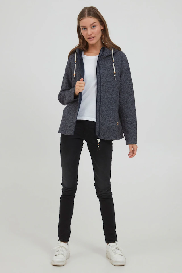 OXMO Kapuzenfleecejacke »Kapuzensweatjacke OXFia«