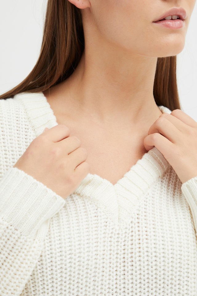 OXMO Strickfleece-Pullover »Strickpullover OXNanny«