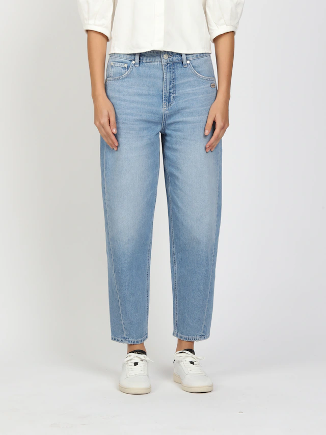 GANG 5-Pocket-Jeans »94BLAKE« mit eingesetztem Seitenstreifen, cropped