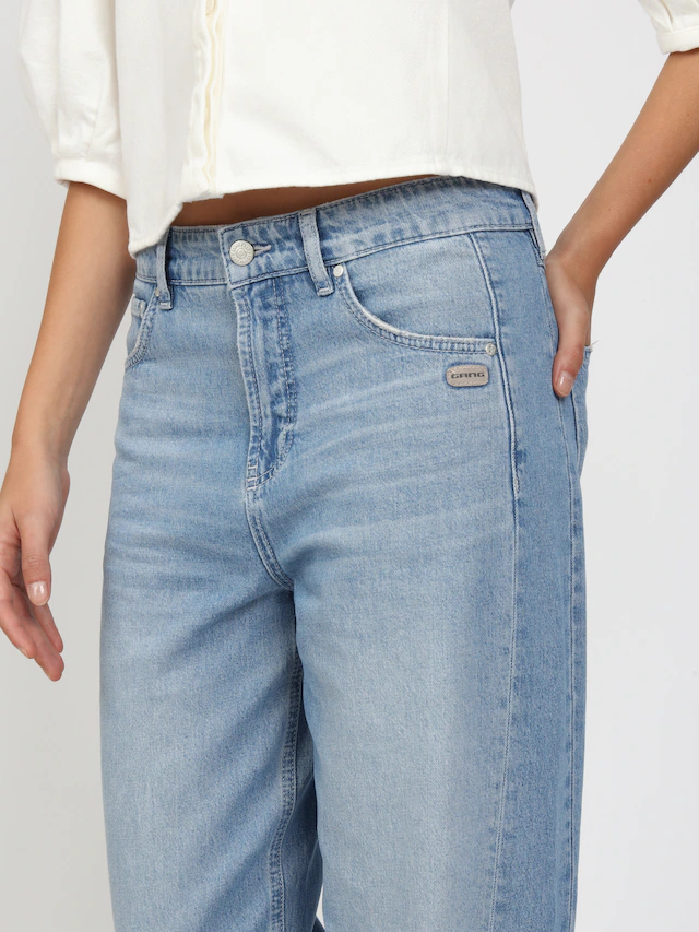 GANG 5-Pocket-Jeans »94BLAKE« mit eingesetztem Seitenstreifen, cropped