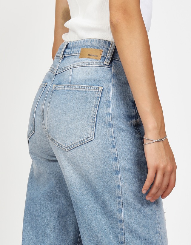 GANG 5-Pocket-Jeans »94BLAKE« mit eingesetztem Seitenstreifen, cropped