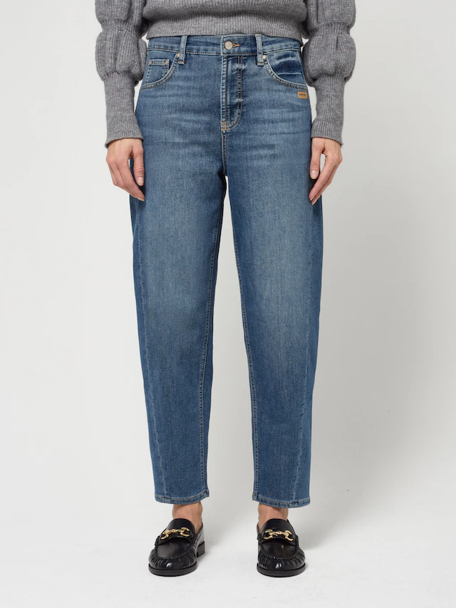 GANG 5-Pocket-Jeans »94BLAKE« mit eingesetztem Seitenstreifen, cropped