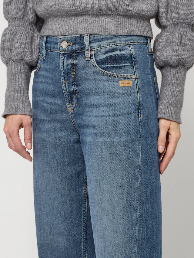 GANG 5-Pocket-Jeans »94BLAKE« mit eingesetztem Seitenstreifen, cropped