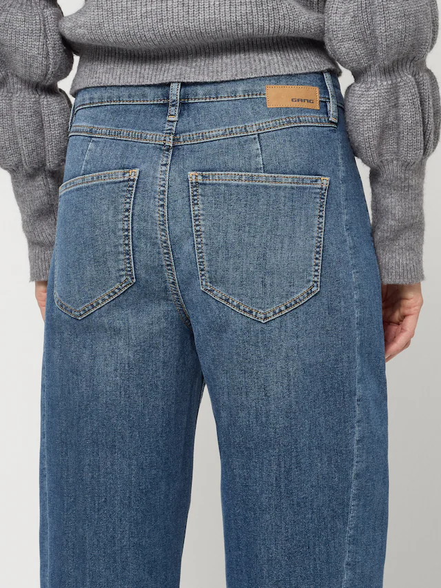 GANG 5-Pocket-Jeans »94BLAKE« mit eingesetztem Seitenstreifen, cropped