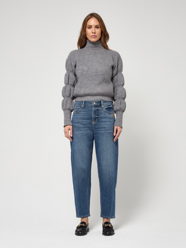 GANG 5-Pocket-Jeans »94BLAKE« mit eingesetztem Seitenstreifen, cropped