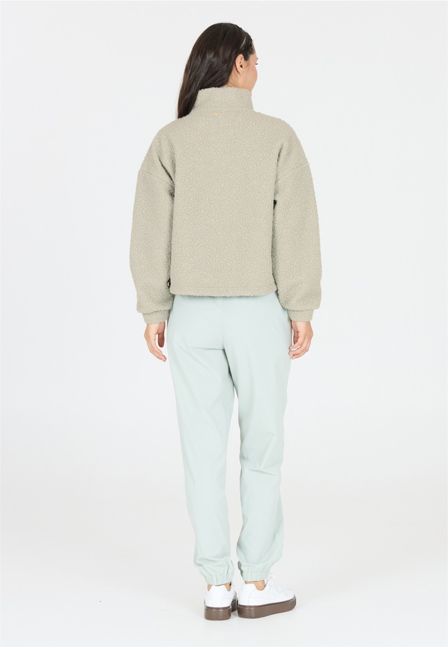 ATHLECIA Strickpullover »Florrie« mit Teddy-Fleece und halbem Reißverschluss
