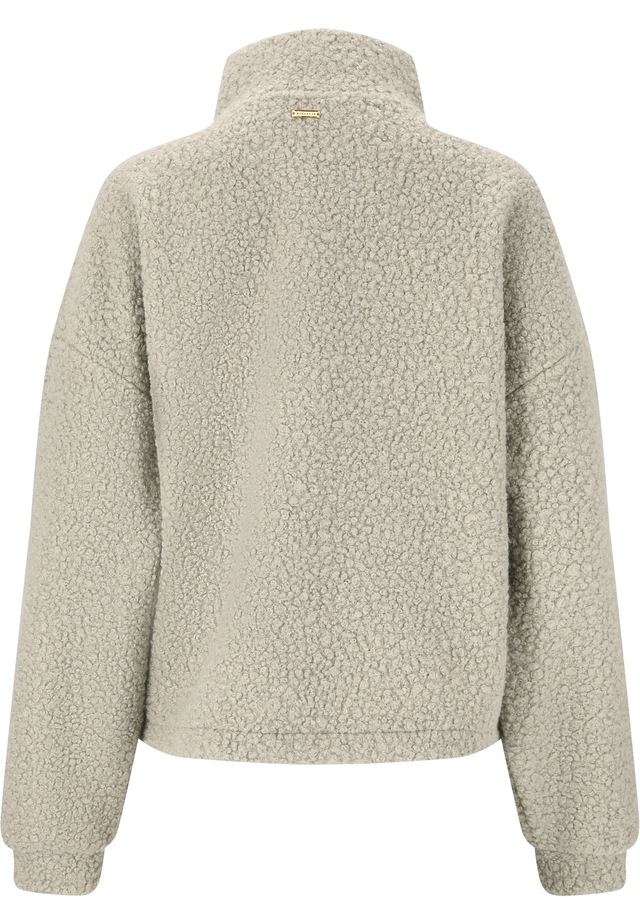 ATHLECIA Strickpullover »Florrie« mit Teddy-Fleece und halbem Reißverschluss