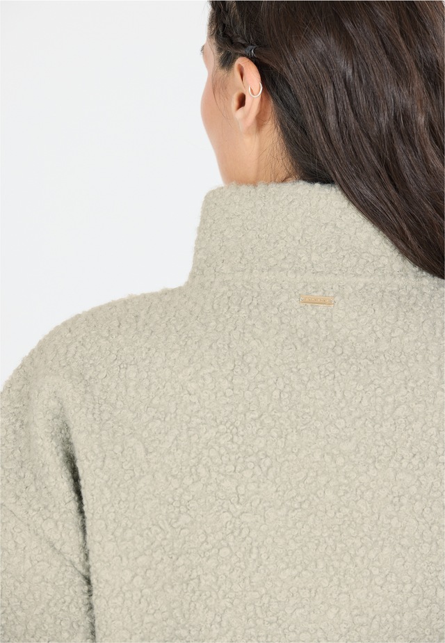 ATHLECIA Strickpullover »Florrie« mit Teddy-Fleece und halbem Reißverschluss