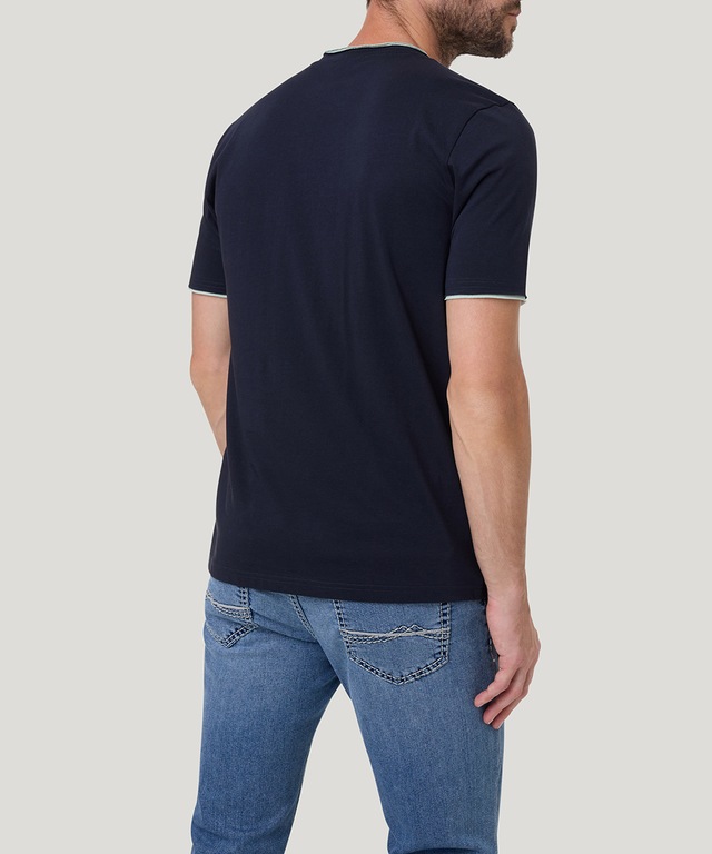 Pioneer Authentic Jeans T-Shirt mit kontrastfarbenen Details