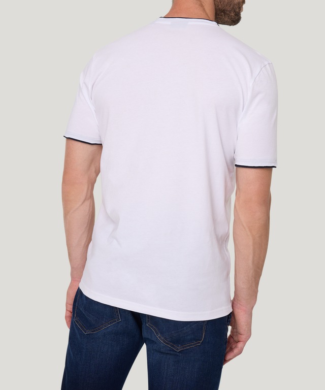 Pioneer Authentic Jeans T-Shirt mit kontrastfarbenen Details