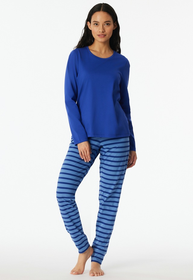 Schiesser Schlafanzug »Casual Essentials« 2tlg., 2 tlg. mit eingefasster, runder Halsausschnitt
