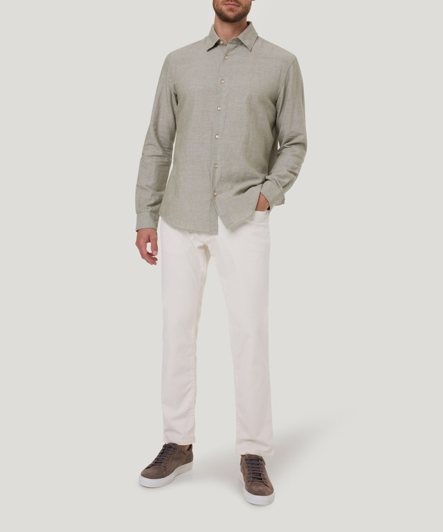 Pierre Cardin Langarmhemd »TW 106« mit Leinenstruktur