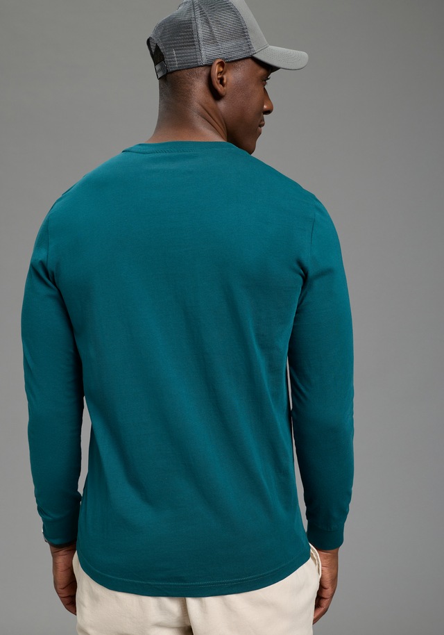 DELMAO Rundhalsshirt mit Markenlabel