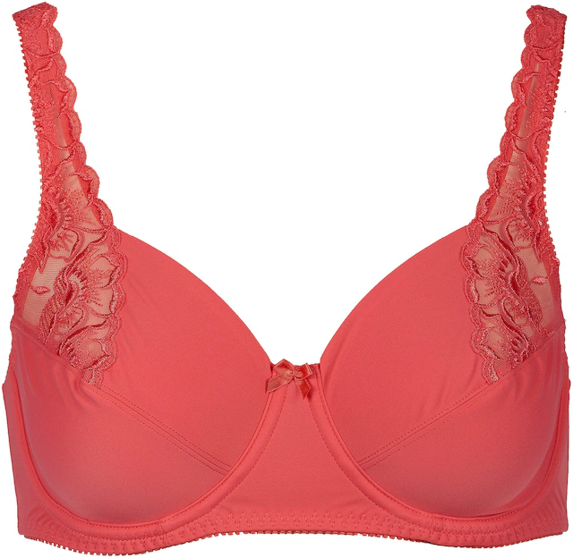 Elbrina Bügel-BH verstellbare Träger, ohne Schale, mit Bügel, mit Spitze, mit Schleife