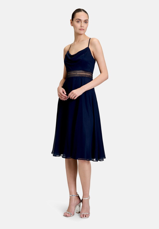 Vera Mont Cocktailkleid »Damen mit Wasserfallausschnitt« Ohne Tasche Stickerei