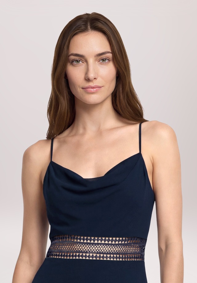 Vera Mont Cocktailkleid »Damen mit Wasserfallausschnitt« Ohne Tasche Stickerei