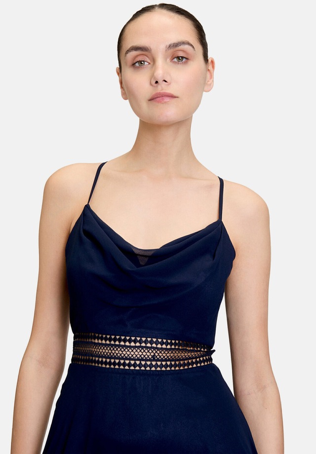 Vera Mont Cocktailkleid »Damen mit Wasserfallausschnitt« Ohne Tasche Stickerei