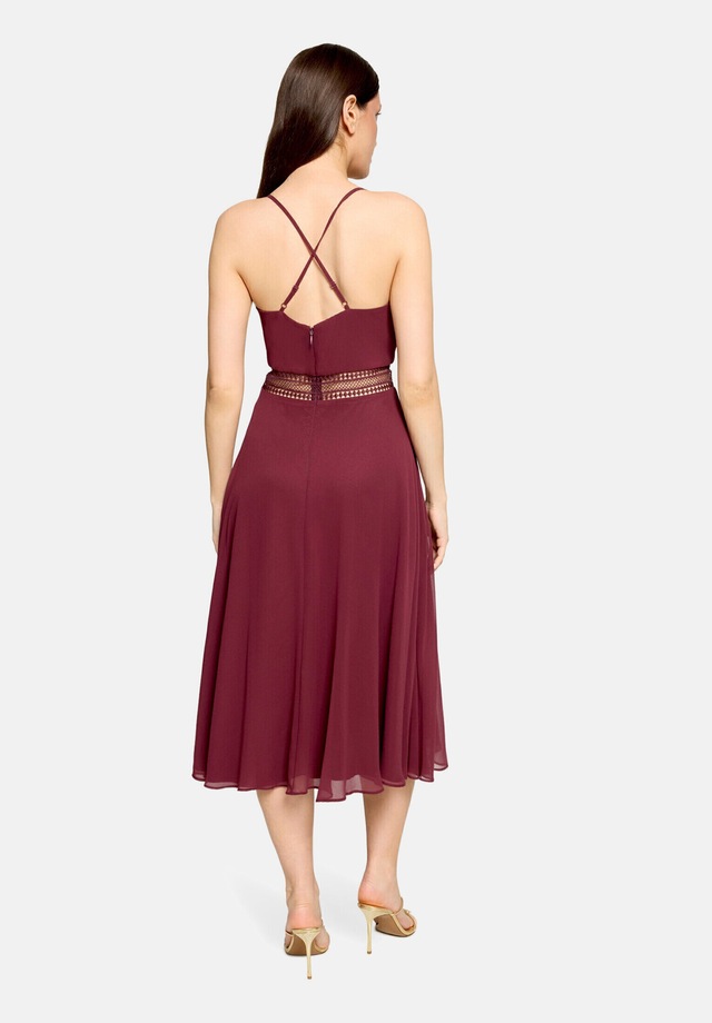 Vera Mont Cocktailkleid »Damen mit Wasserfallausschnitt« Ohne Tasche Stickerei