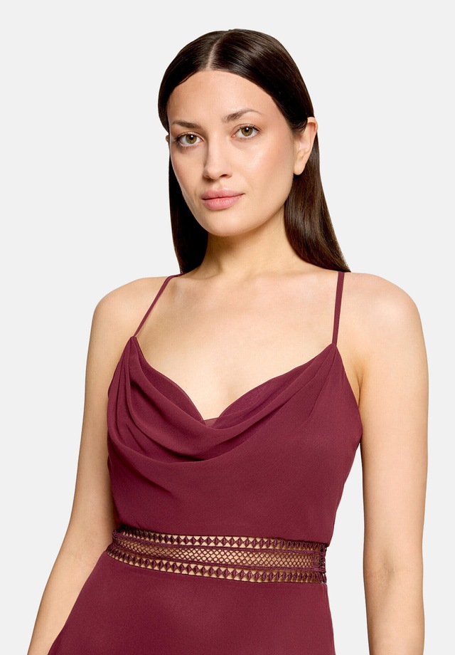 Vera Mont Cocktailkleid »Damen mit Wasserfallausschnitt« Ohne Tasche Stickerei