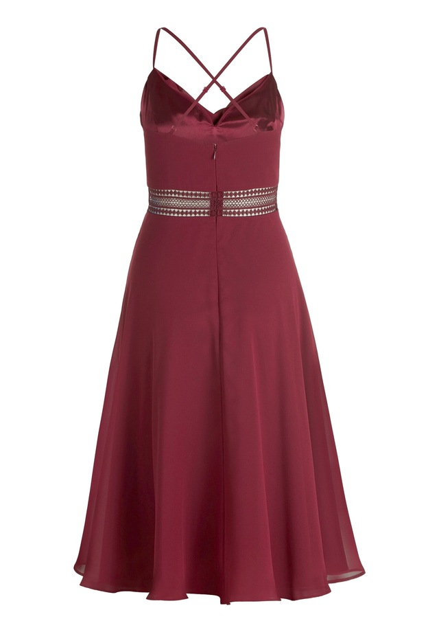 Vera Mont Cocktailkleid »Damen mit Wasserfallausschnitt« Ohne Tasche Stickerei