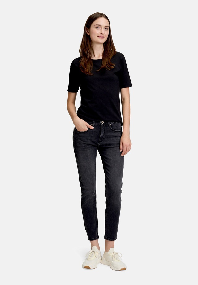 Betty&Co Kurzarmshirt »Damen mit Rundhalsausschnitt« 1 Stk. Form