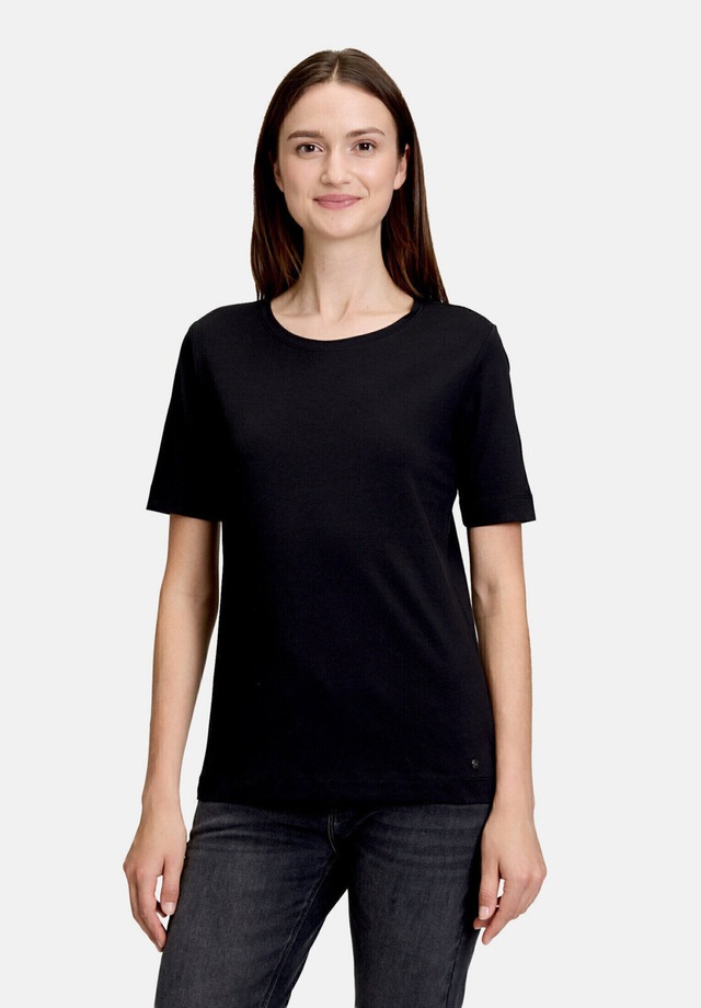 Betty&Co Kurzarmshirt »Damen mit Rundhalsausschnitt« 1 Stk. Form